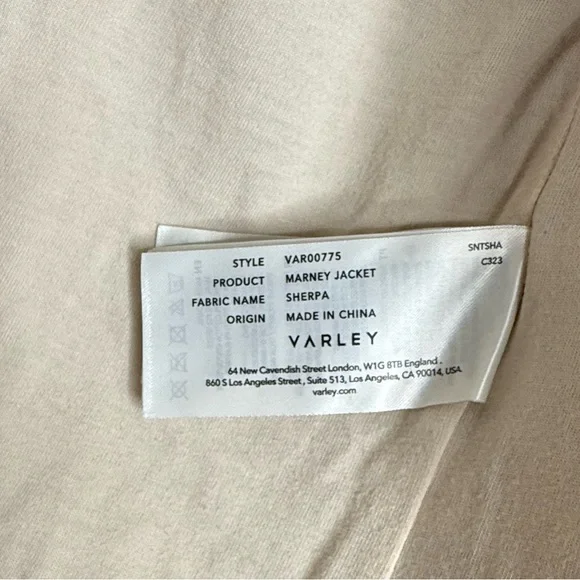 Varley Marney Oversized Fuzzy Jacket Fleece, size S - Picture 6 of 6
